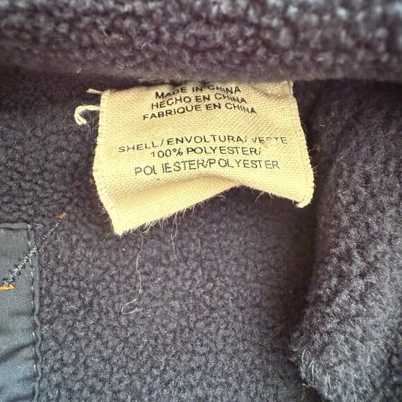 Timberland Boys Navy Blue Full Zip Mockneck Fleece Jacket Size 6 School Outdoor - Picture 7 of 12